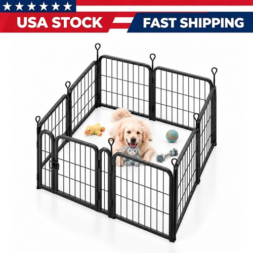Metal dog pen - metal, puppy