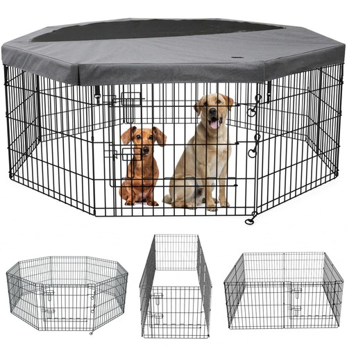 Foldable metal dog exercise - metal,