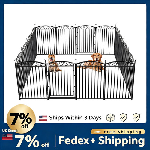 Wrought iron flat tube dog - 40",
