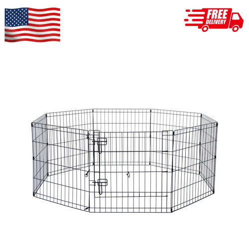 Panel metal dog playpen - 8,