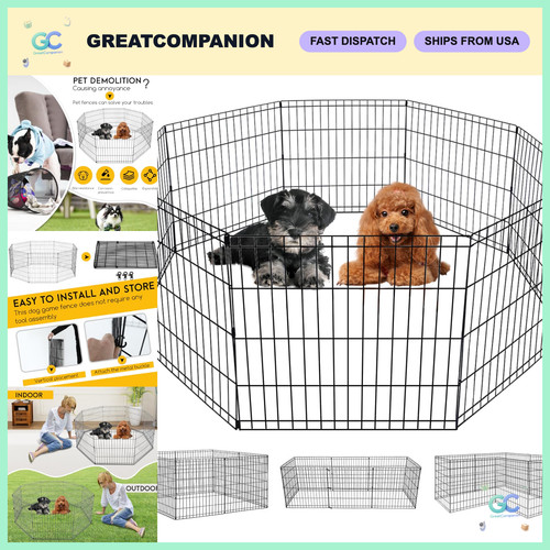 Heavy duty dog playpen - -, 24"