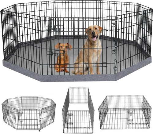 Foldable metal dog exercise - foldable,