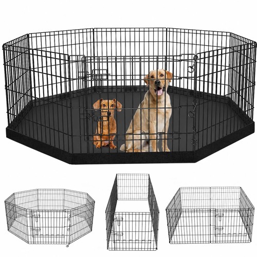 Foldable metal dog exercise - metal,