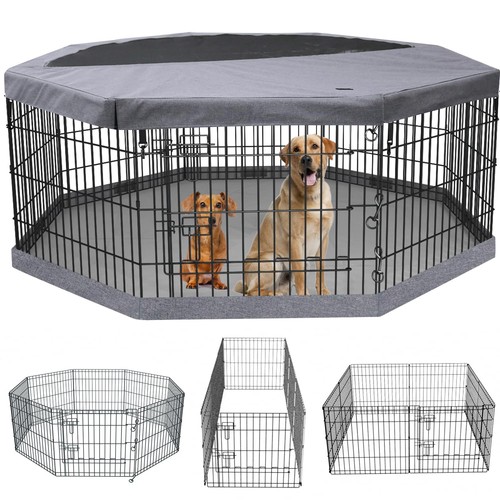 Foldable metal dog exercise - metal,