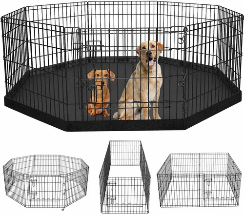 Foldable metal dog exercise - metal,