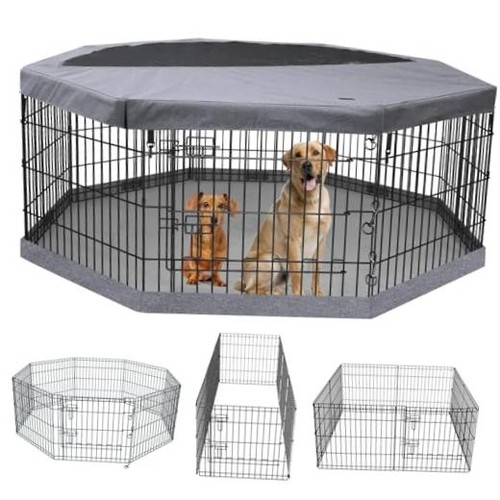 Petime foldable metal dog - metal,