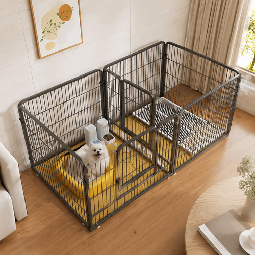 Panels metal dog playpen - metal,