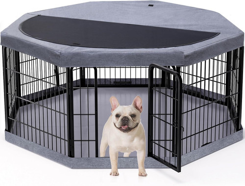 Dog playpen metal exercise - dog,
