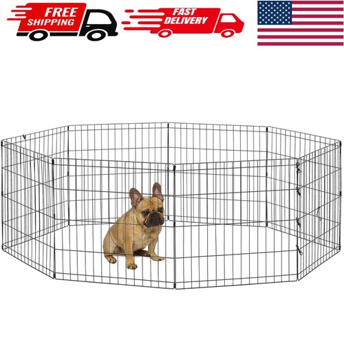 Folding metal dog exercise pen - dog,