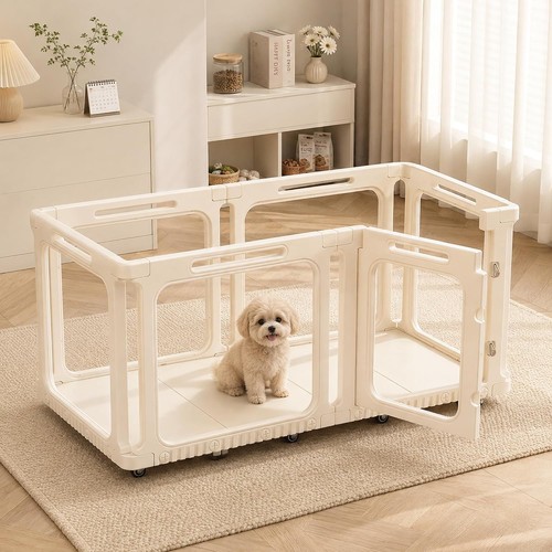 Movable acrylic dog playpen - dog,
